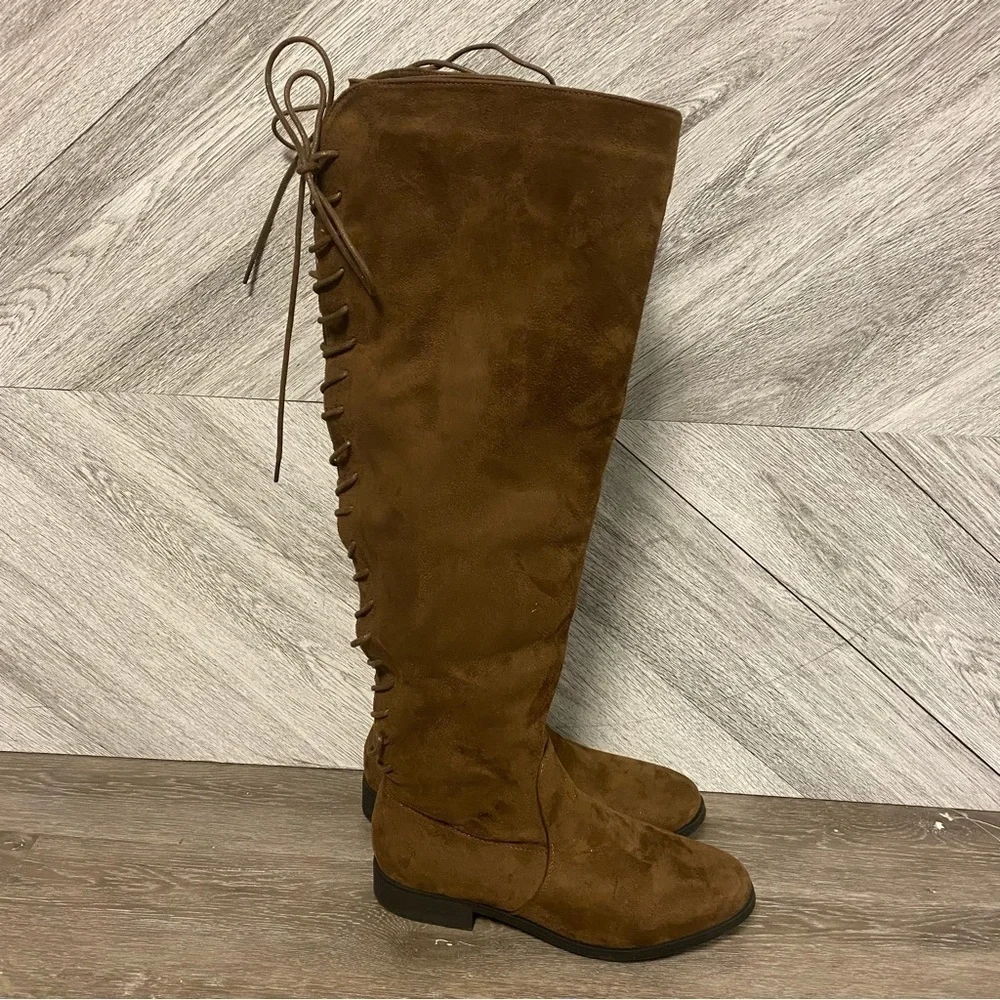 French Connection | Jasper Over The Knee Boots Brown Size 6